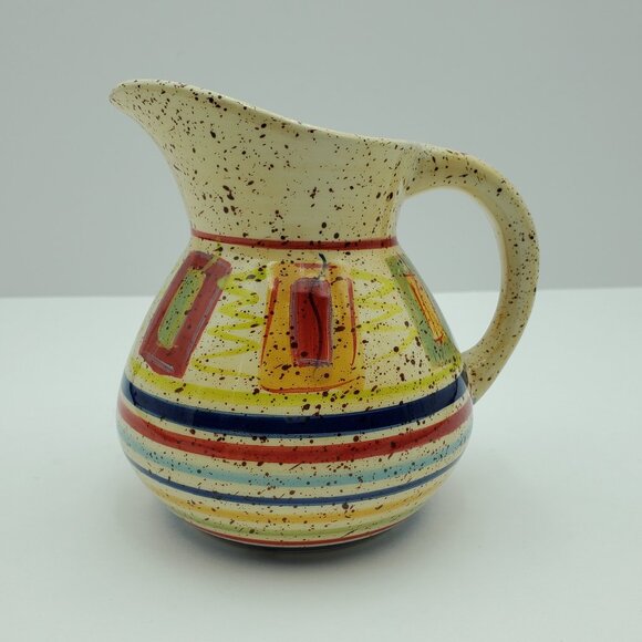 Pfaltzgraff Sedona Creamer & Sugar Bowl with Lid Speckled Creamer Set - Picture 6 of 15